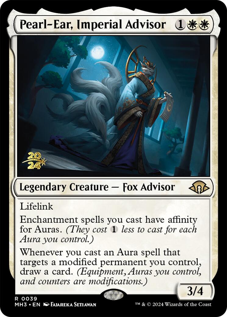 Pearl-Ear, Imperial Advisor [Modern Horizons 3 Prerelease Promos] | Pegasus Games WI