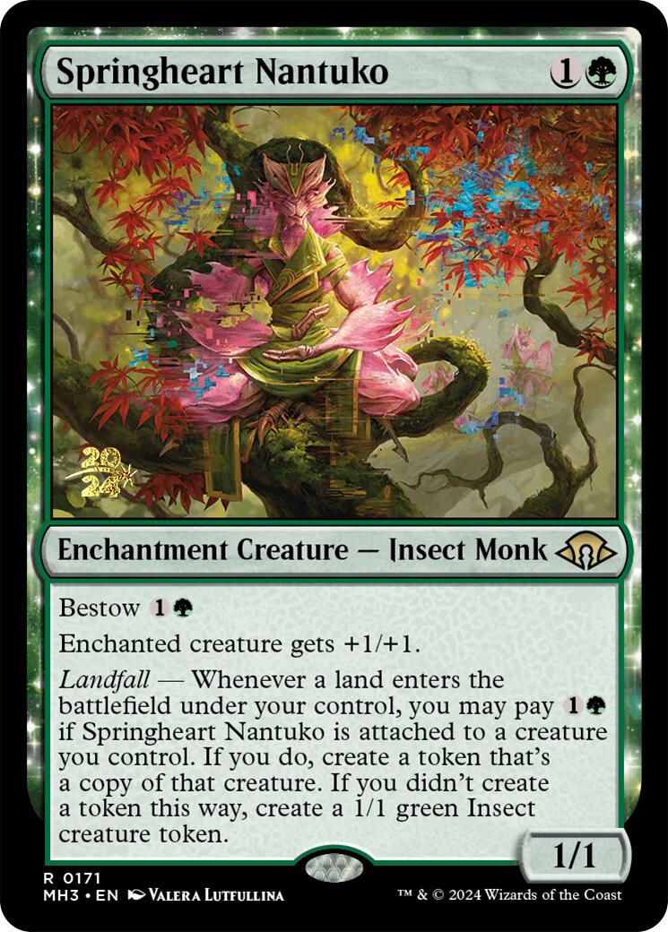 Springheart Nantuko [Modern Horizons 3 Prerelease Promos] | Pegasus Games WI