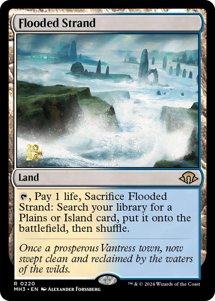 Flooded Strand [Modern Horizons 3 Prerelease Promos] | Pegasus Games WI