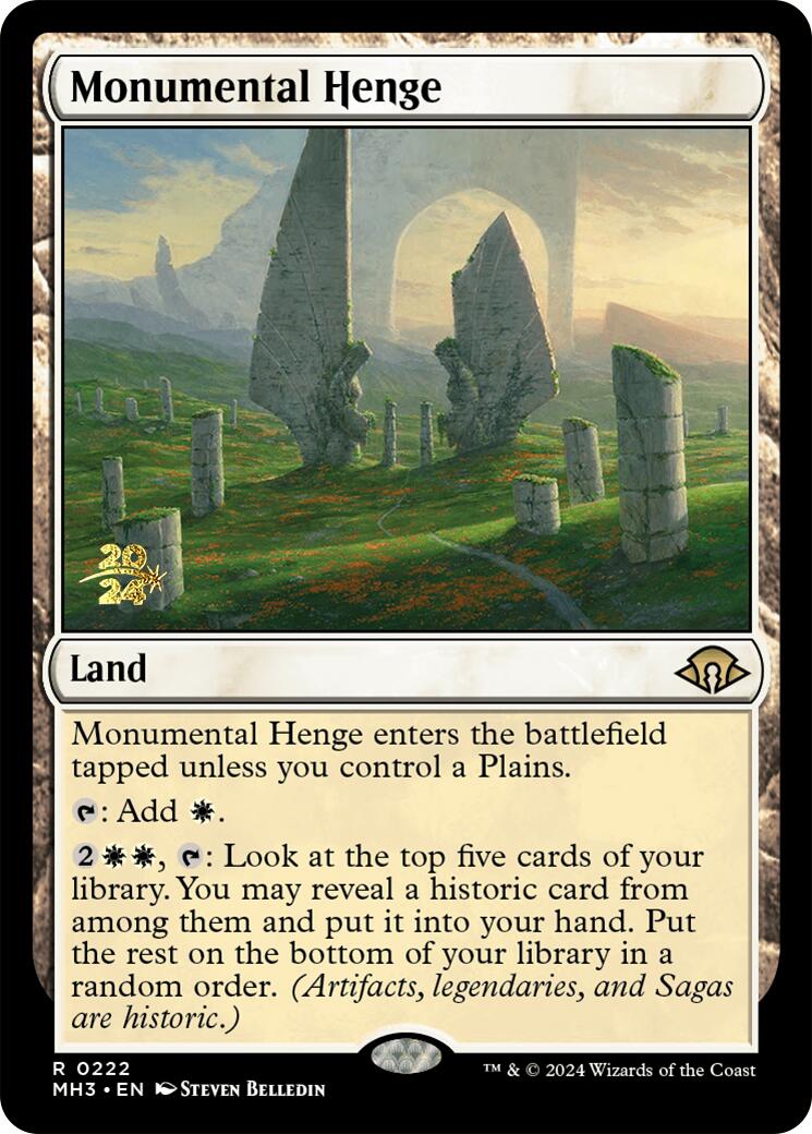 Monumental Henge [Modern Horizons 3 Prerelease Promos] | Pegasus Games WI