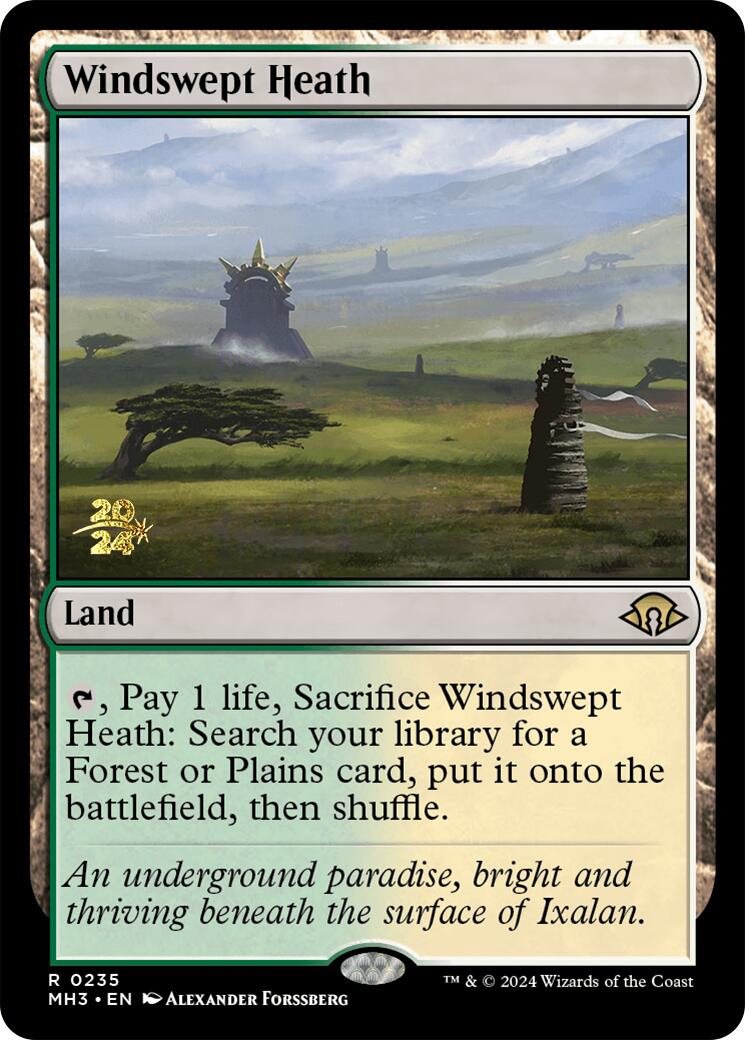 Windswept Heath [Modern Horizons 3 Prerelease Promos] | Pegasus Games WI