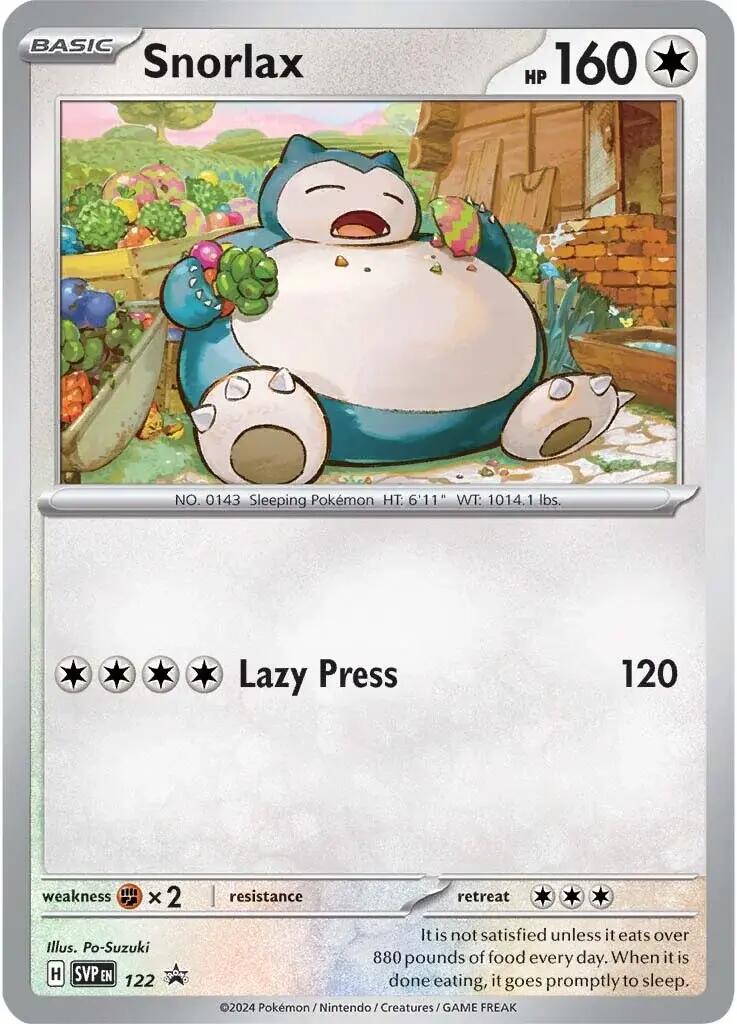 Snorlax (122) [Scarlet & Violet: Black Star Promos] | Pegasus Games WI