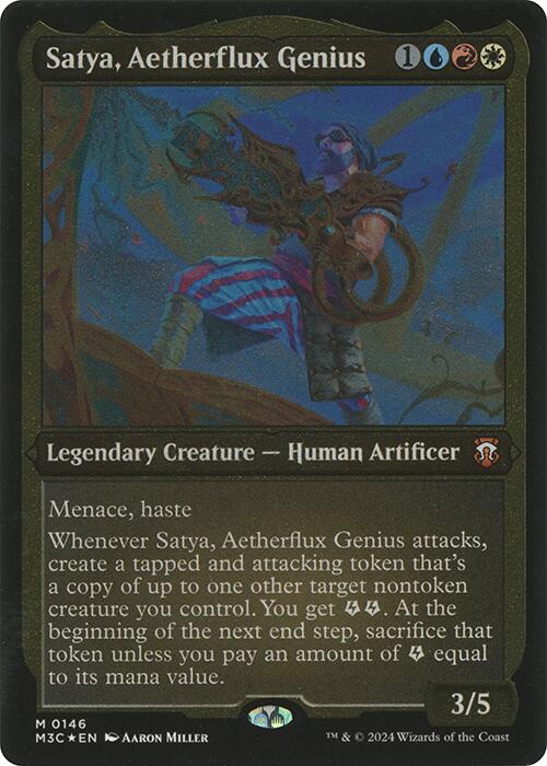 Satya, Aetherflux Genius (Display Commander) [Modern Horizons 3 Commander] | Pegasus Games WI