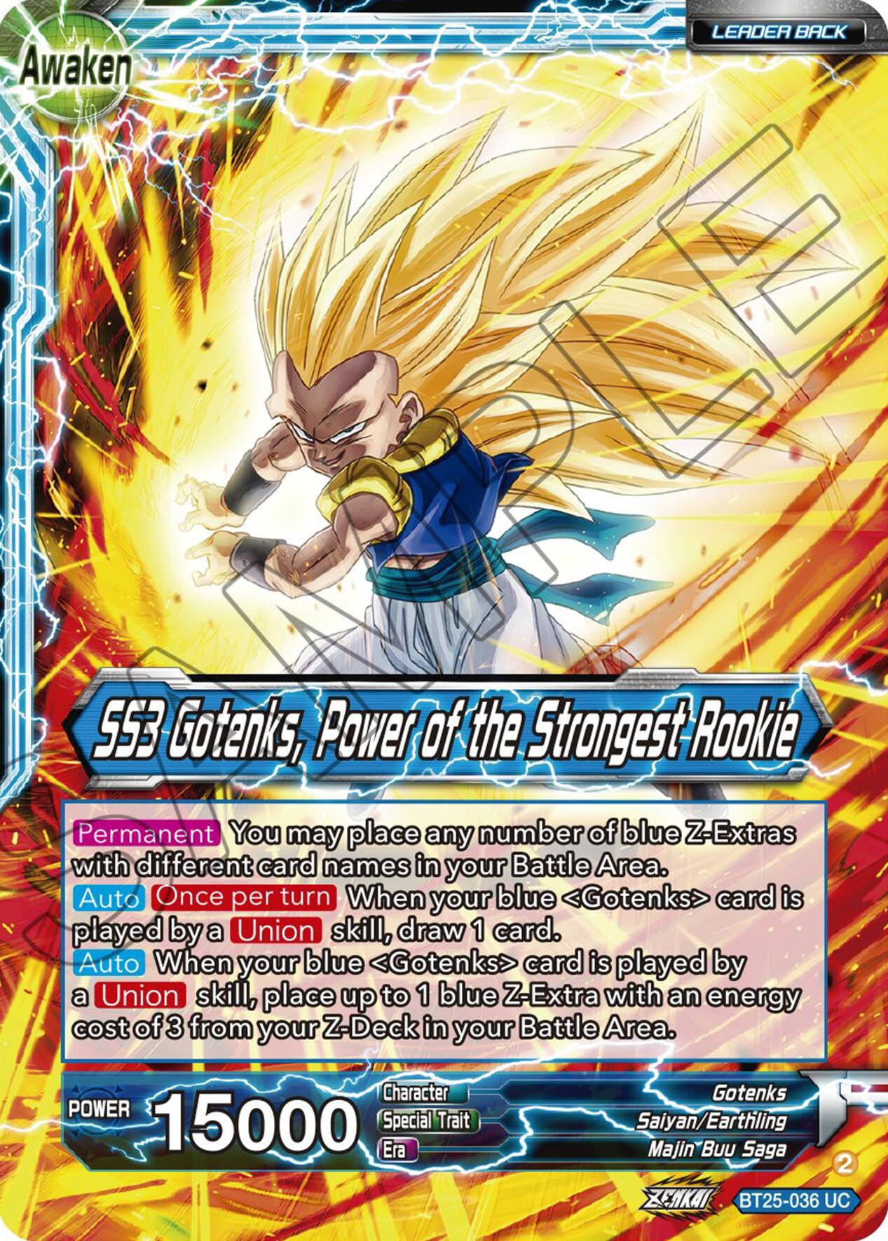 Gotenks // SS3 Gotenks, Power of the Strongest Rookie (BT25-036) [Legend of the Dragon Balls] | Pegasus Games WI