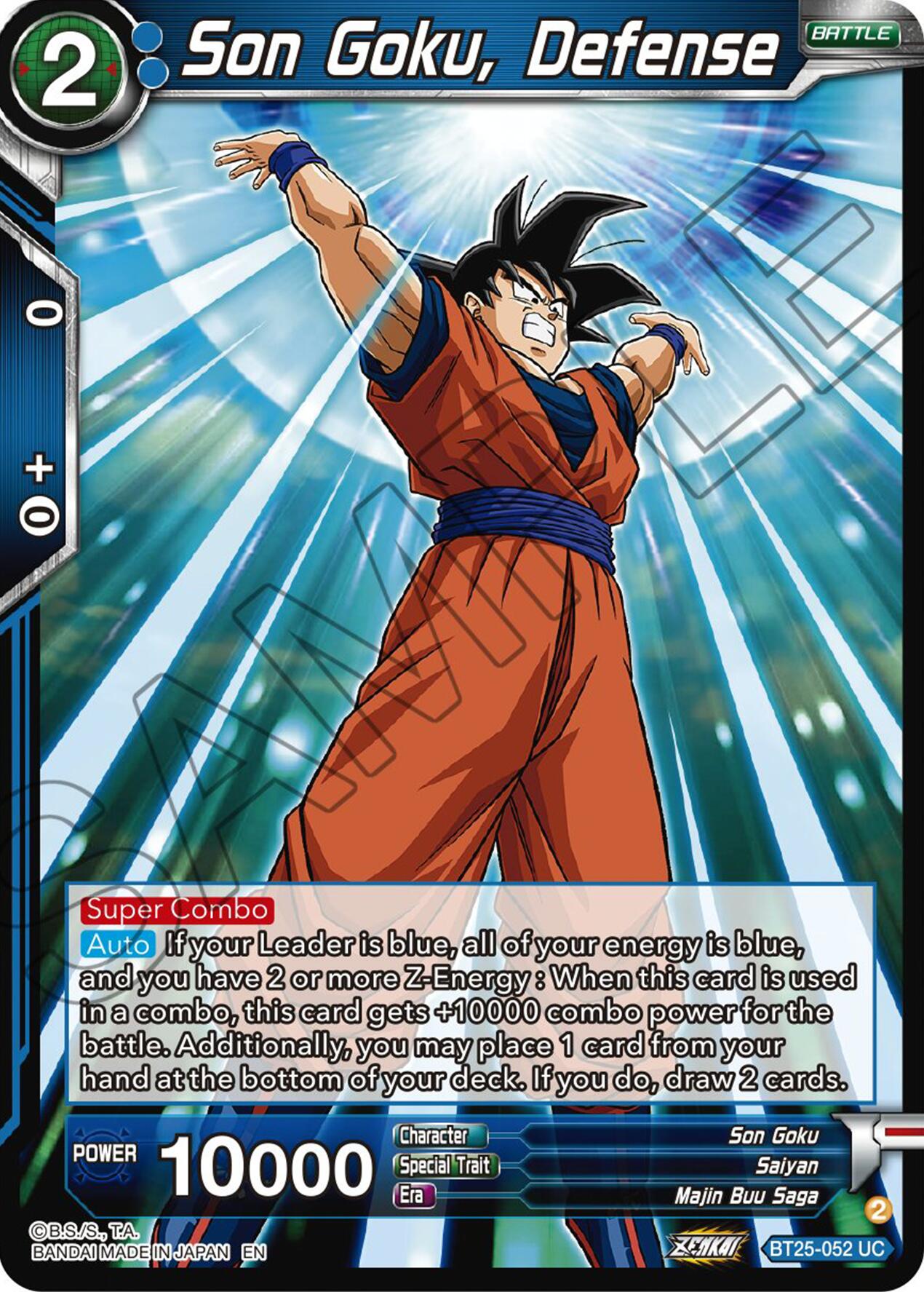 Son Goku, Defense (BT25-052) [Legend of the Dragon Balls] | Pegasus Games WI