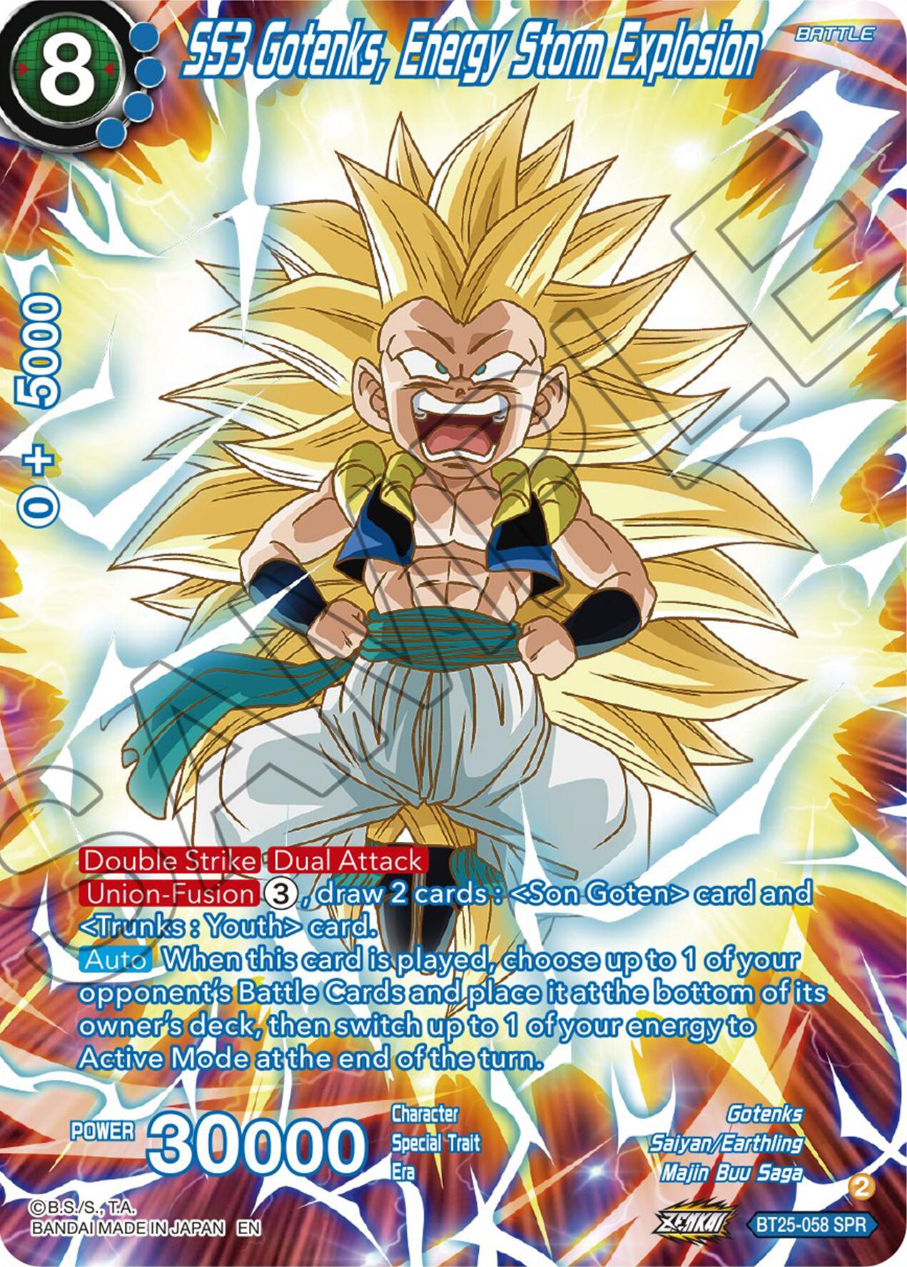 SS3 Gotenks, Energy Storm Explosion (SPR) (BT25-058) [Legend of the Dragon Balls] | Pegasus Games WI