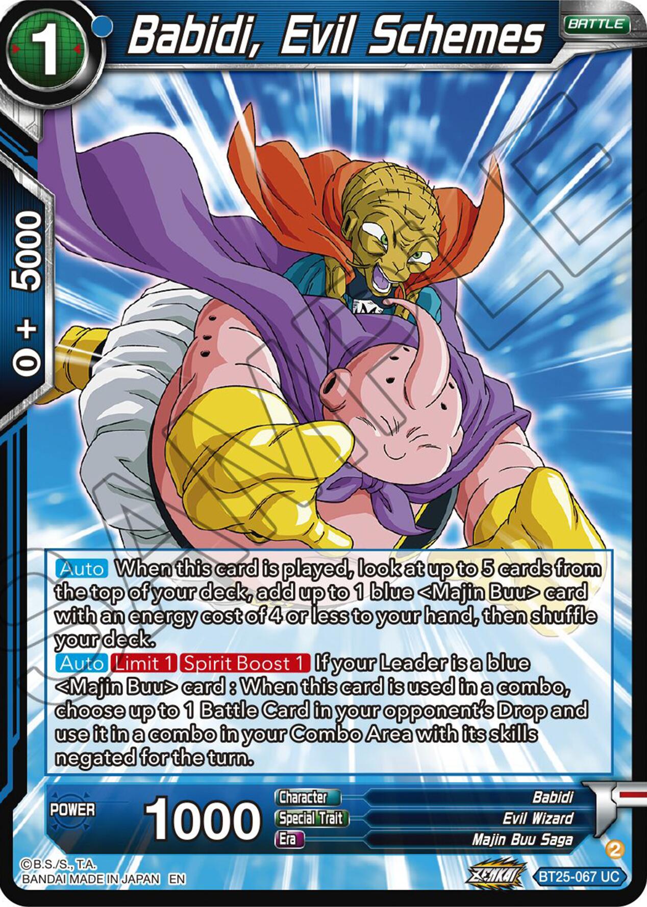 Babidi, Evil Schemes (BT25-067) [Legend of the Dragon Balls] | Pegasus Games WI