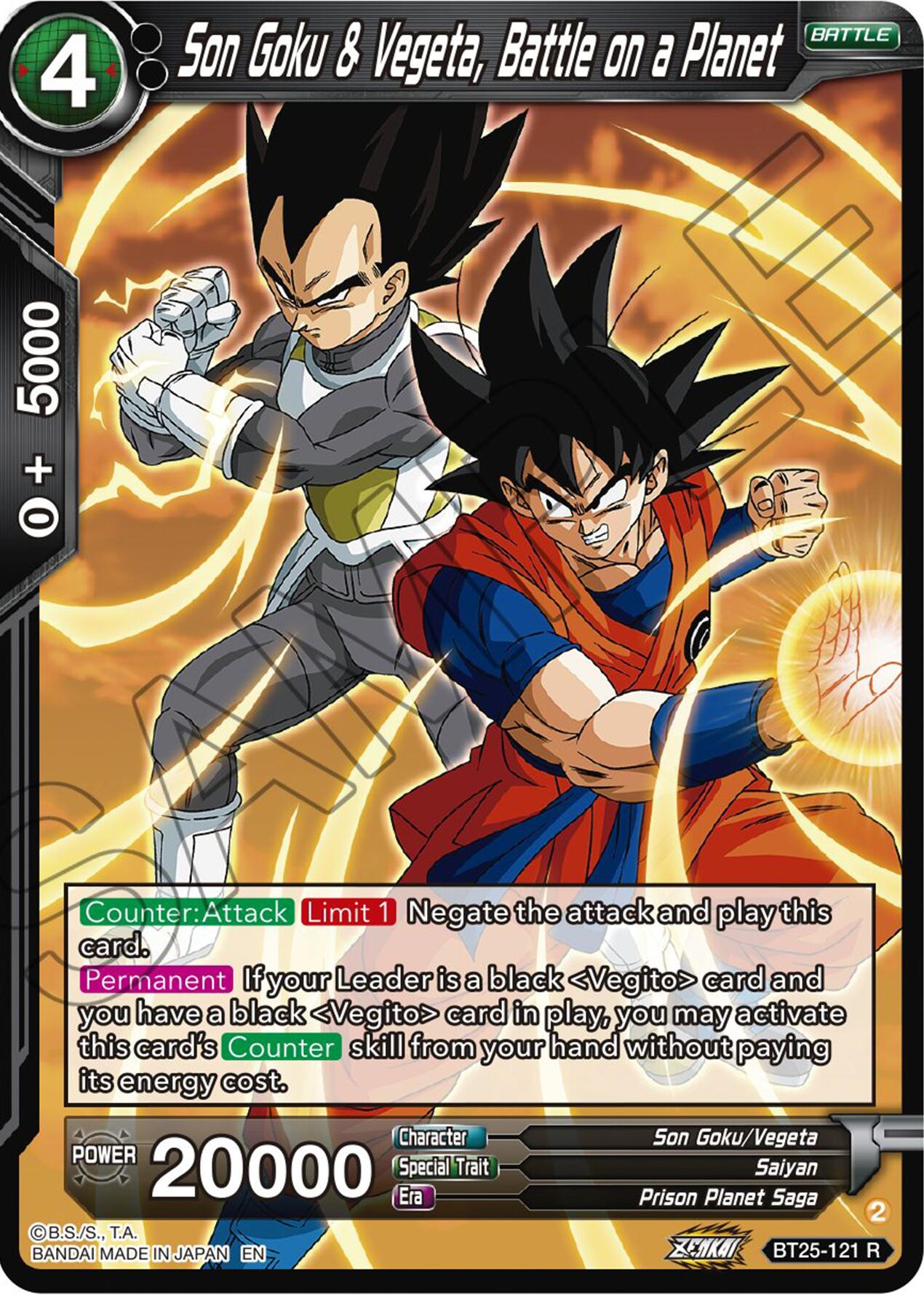 Son Goku & Vegeta, Battle on a Planet (BT25-121) [Legend of the Dragon Balls] | Pegasus Games WI