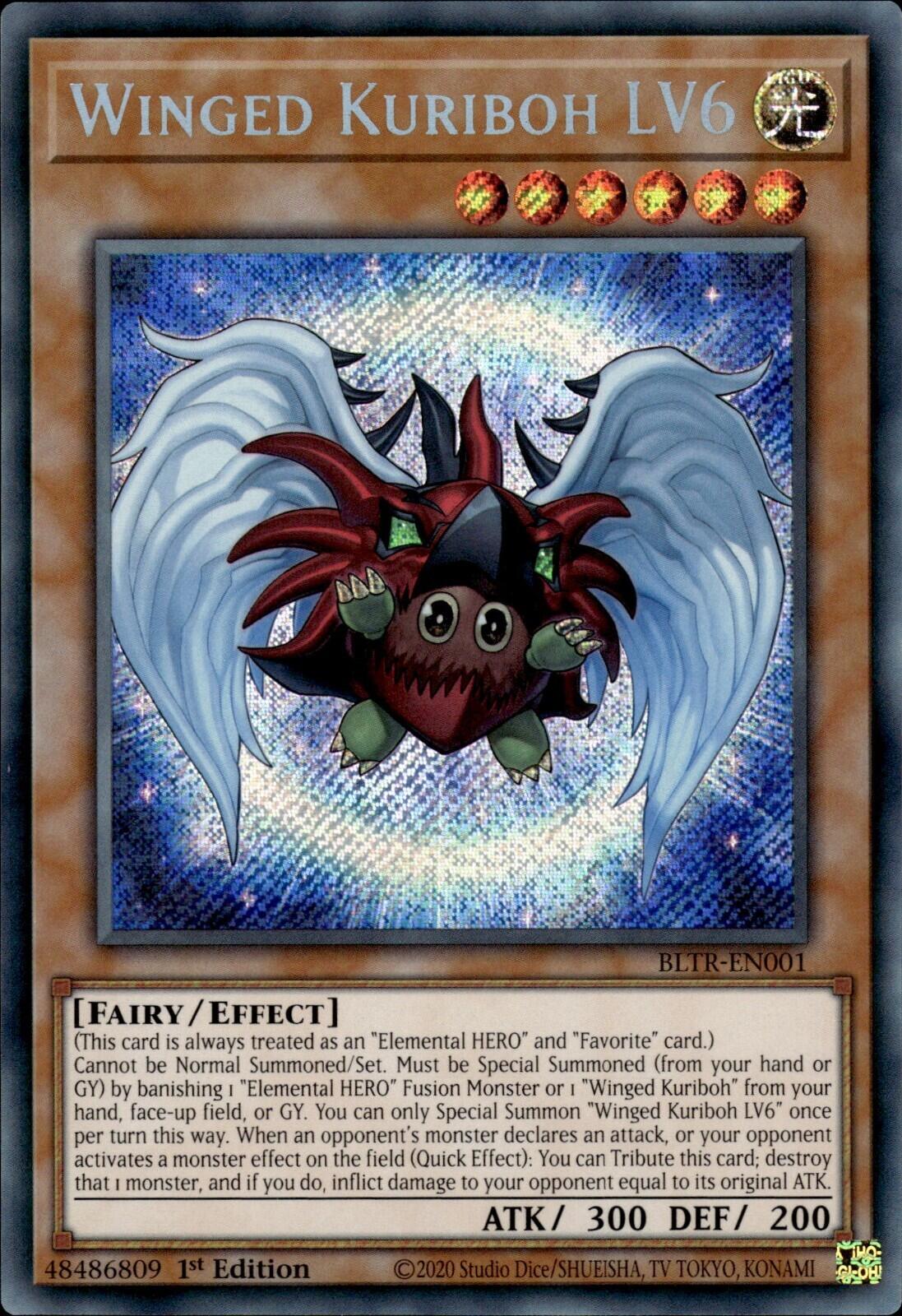 Winged Kuriboh LV6 [BLTR-EN001] Secret Rare | Pegasus Games WI