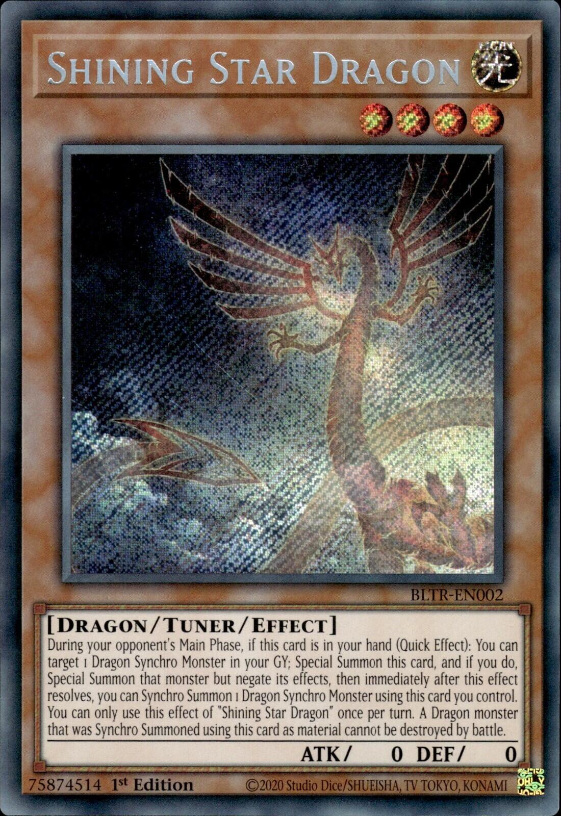 Shining Star Dragon [BLTR-EN002] Secret Rare | Pegasus Games WI