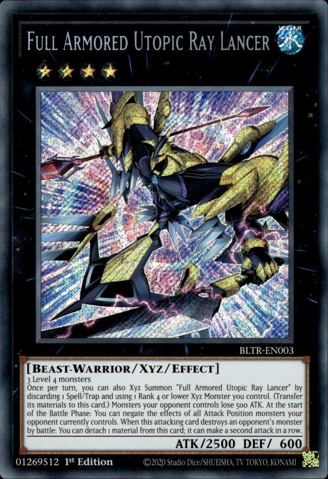 Full Armored Utopic Ray Lancer [BLTR-EN003] Secret Rare | Pegasus Games WI