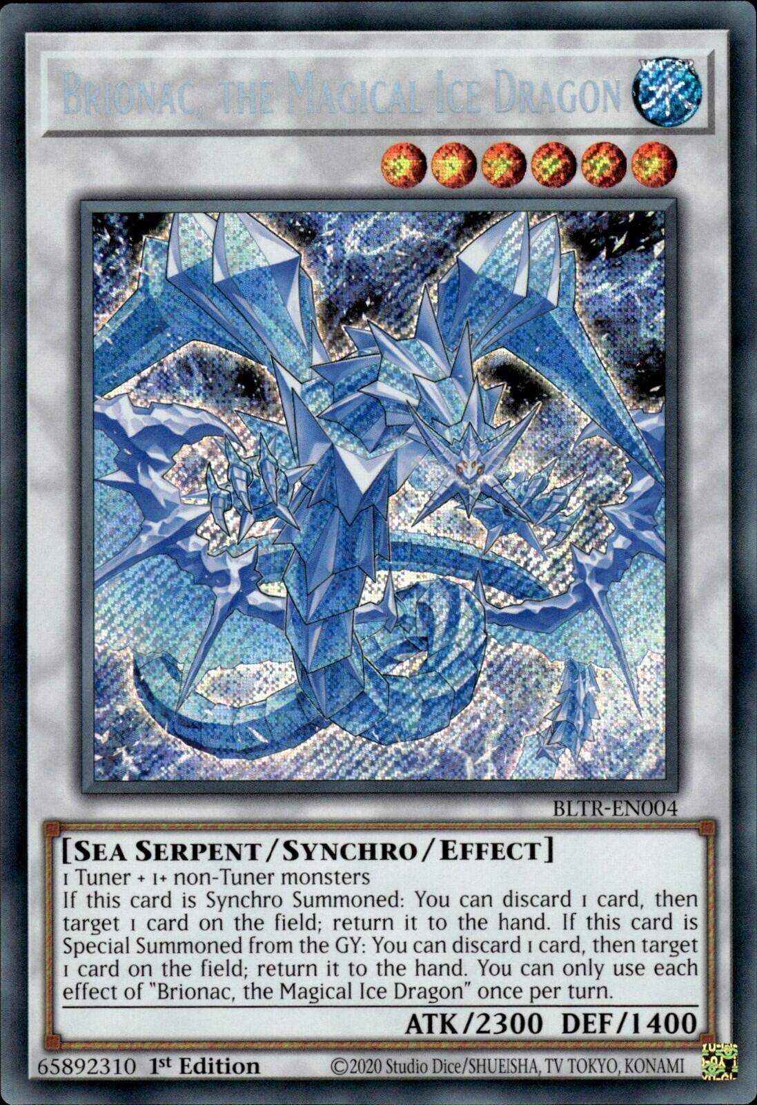 Brionac, the Magical Ice Dragon [BLTR-EN004] Secret Rare | Pegasus Games WI