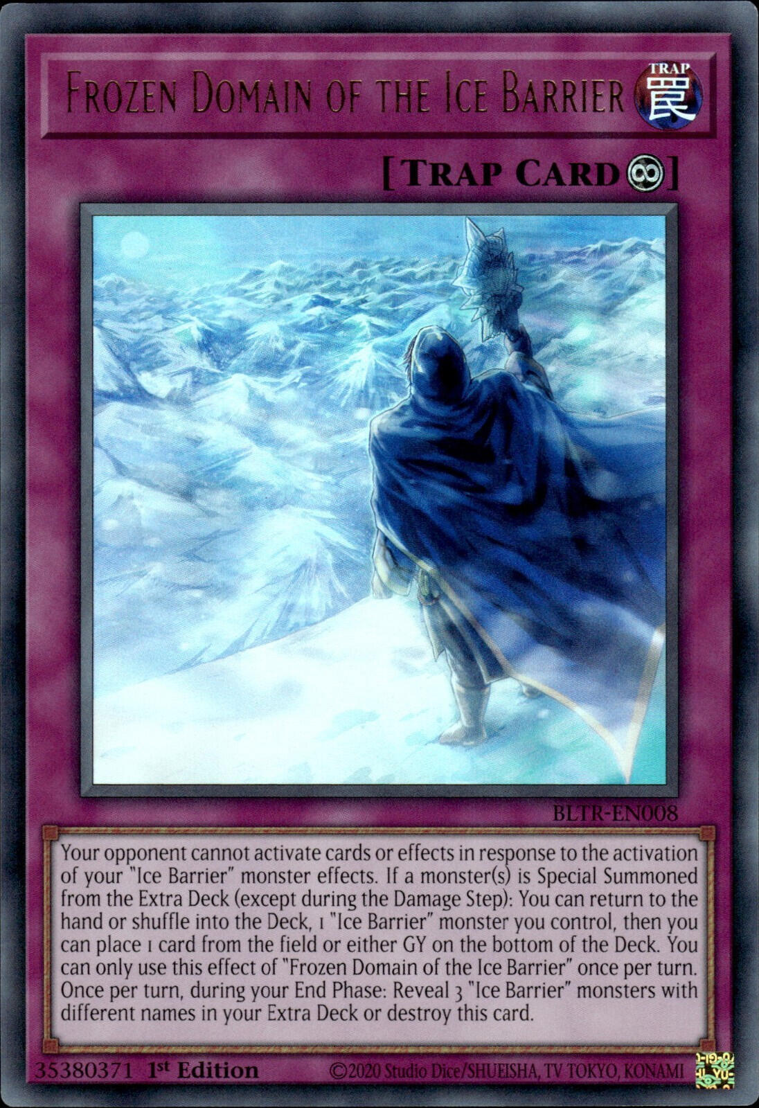 Frozen Domain of the Ice Barrier [BLTR-EN008] Ultra Rare | Pegasus Games WI