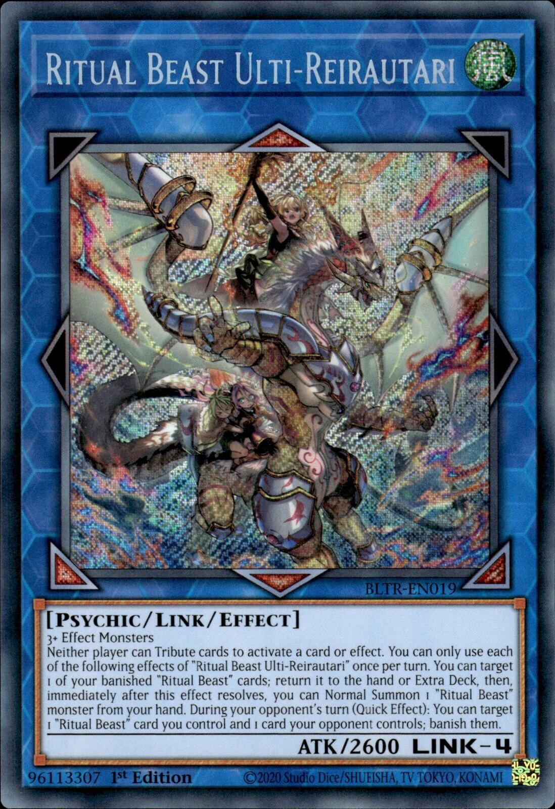 Ritual Beast Ulti-Reirautari [BLTR-EN019] Secret Rare | Pegasus Games WI