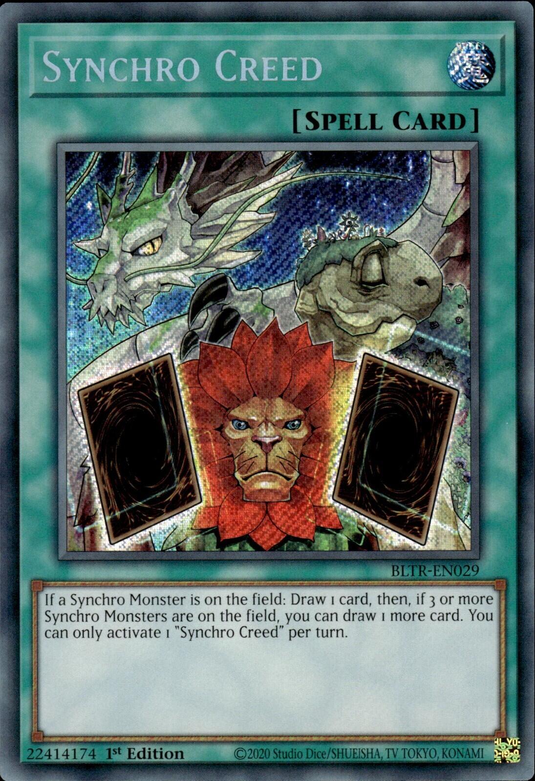 Synchro Creed [BLTR-EN029] Secret Rare | Pegasus Games WI