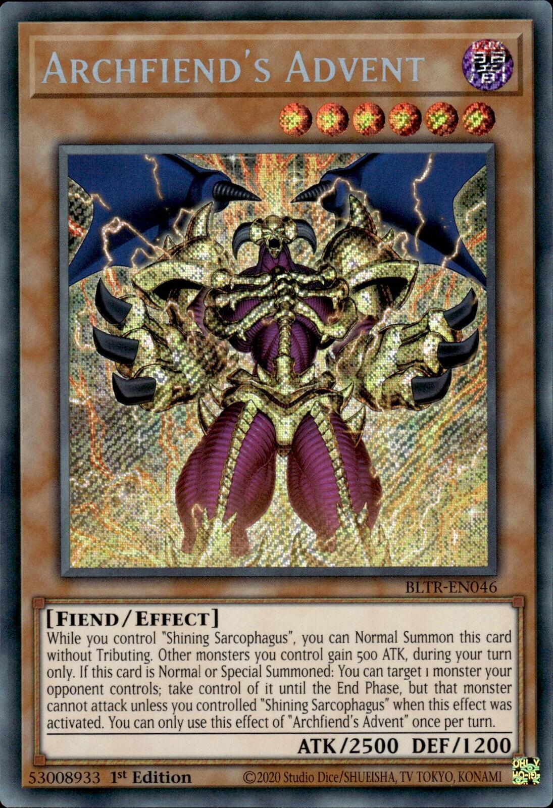 Archfiend's Advent [BLTR-EN046] Secret Rare | Pegasus Games WI