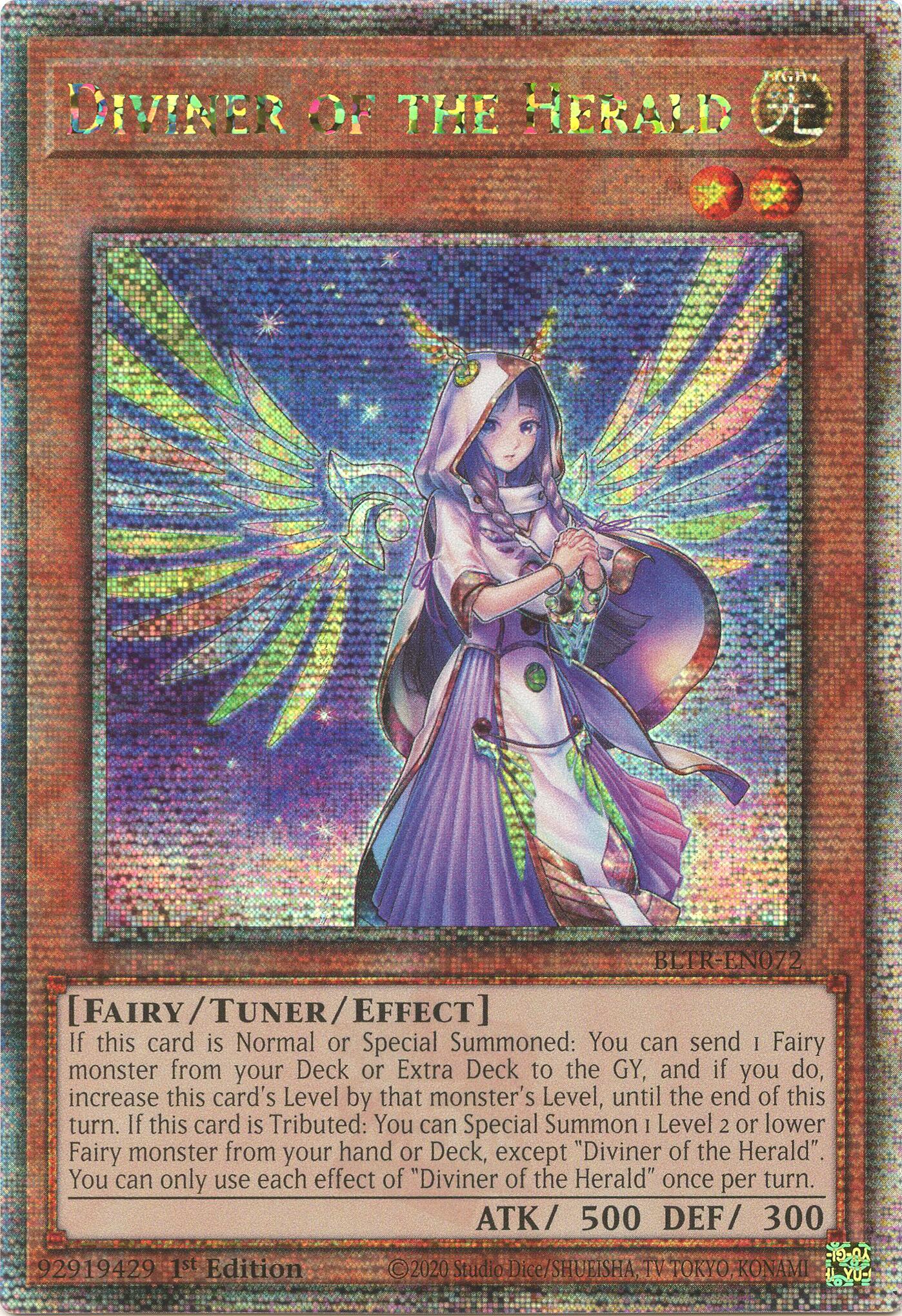 Diviner of the Herald (Quarter Century Secret Rare) [BLTR-EN072] Quarter Century Secret Rare | Pegasus Games WI