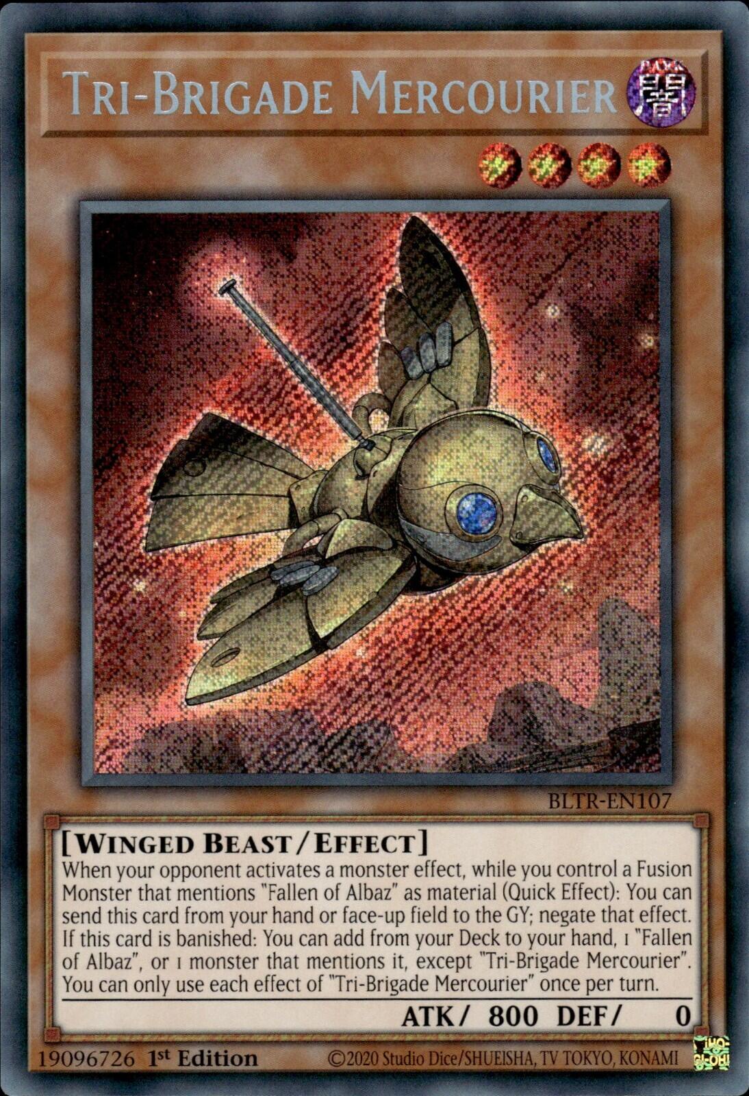 Tri-Brigade Mercourier [BLTR-EN107] Secret Rare | Pegasus Games WI