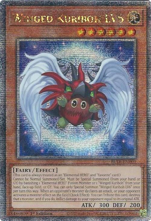 Winged Kuriboh LV6 (Quarter Century Secret Rare) [BLTR-EN001] Quarter Century Secret Rare | Pegasus Games WI