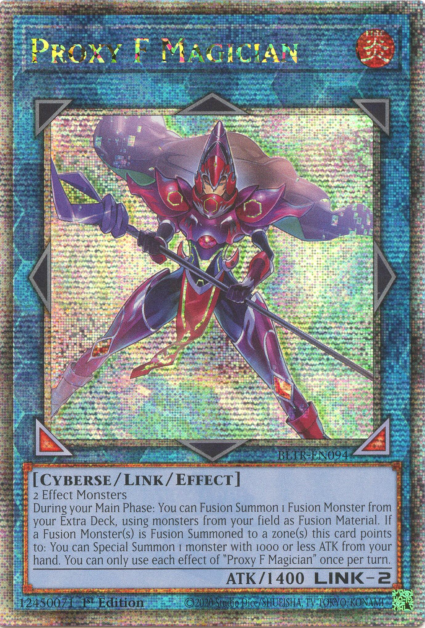 Proxy F Magician (Quarter Century Secret Rare) [BLTR-EN094] Quarter Century Secret Rare | Pegasus Games WI