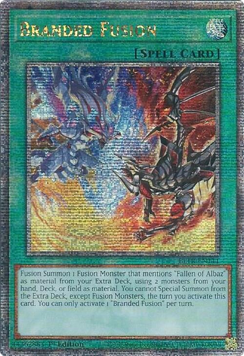 Branded Fusion (Quarter Century Secret Rare) [BLTR-EN111] Quarter Century Secret Rare | Pegasus Games WI