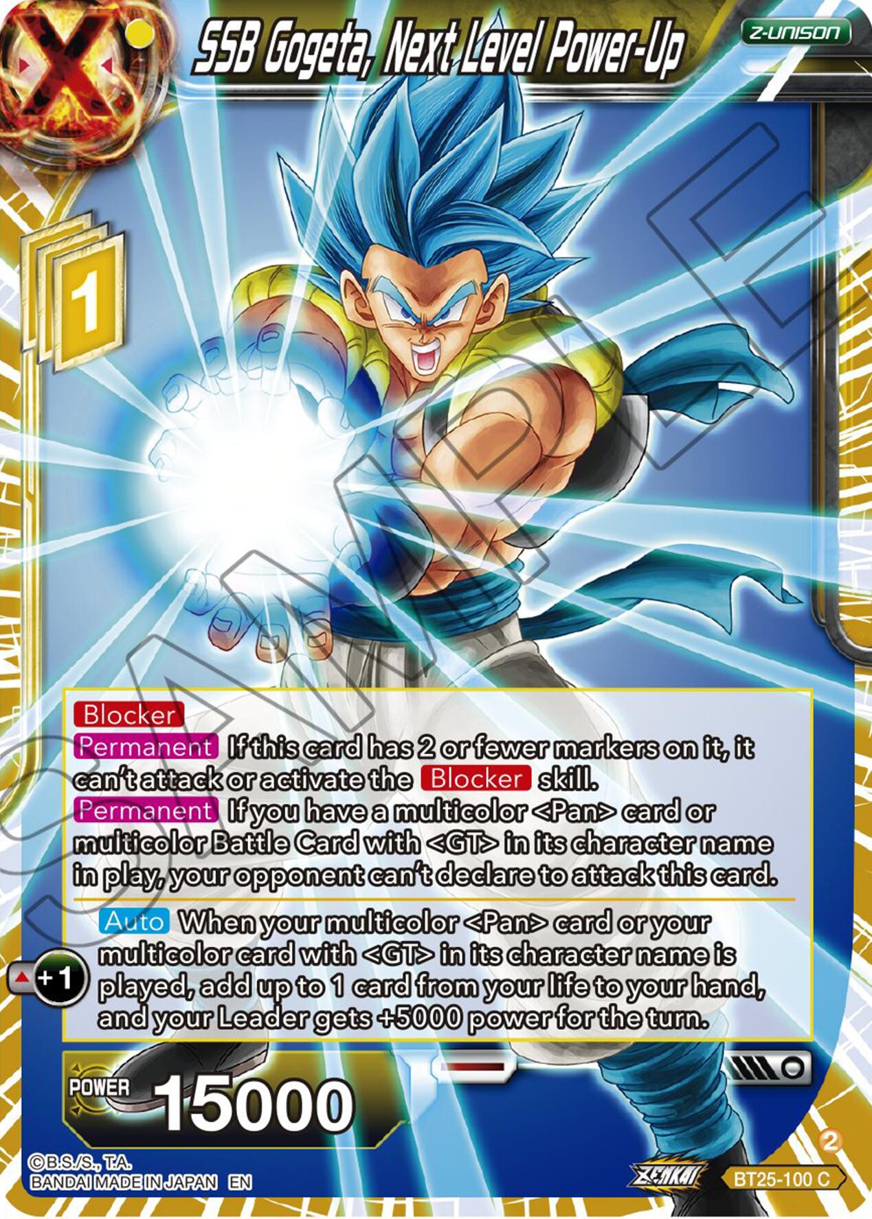 SSB Gogeta, Next Level Power-Up (BT25-100) [Legend of the Dragon Balls] | Pegasus Games WI