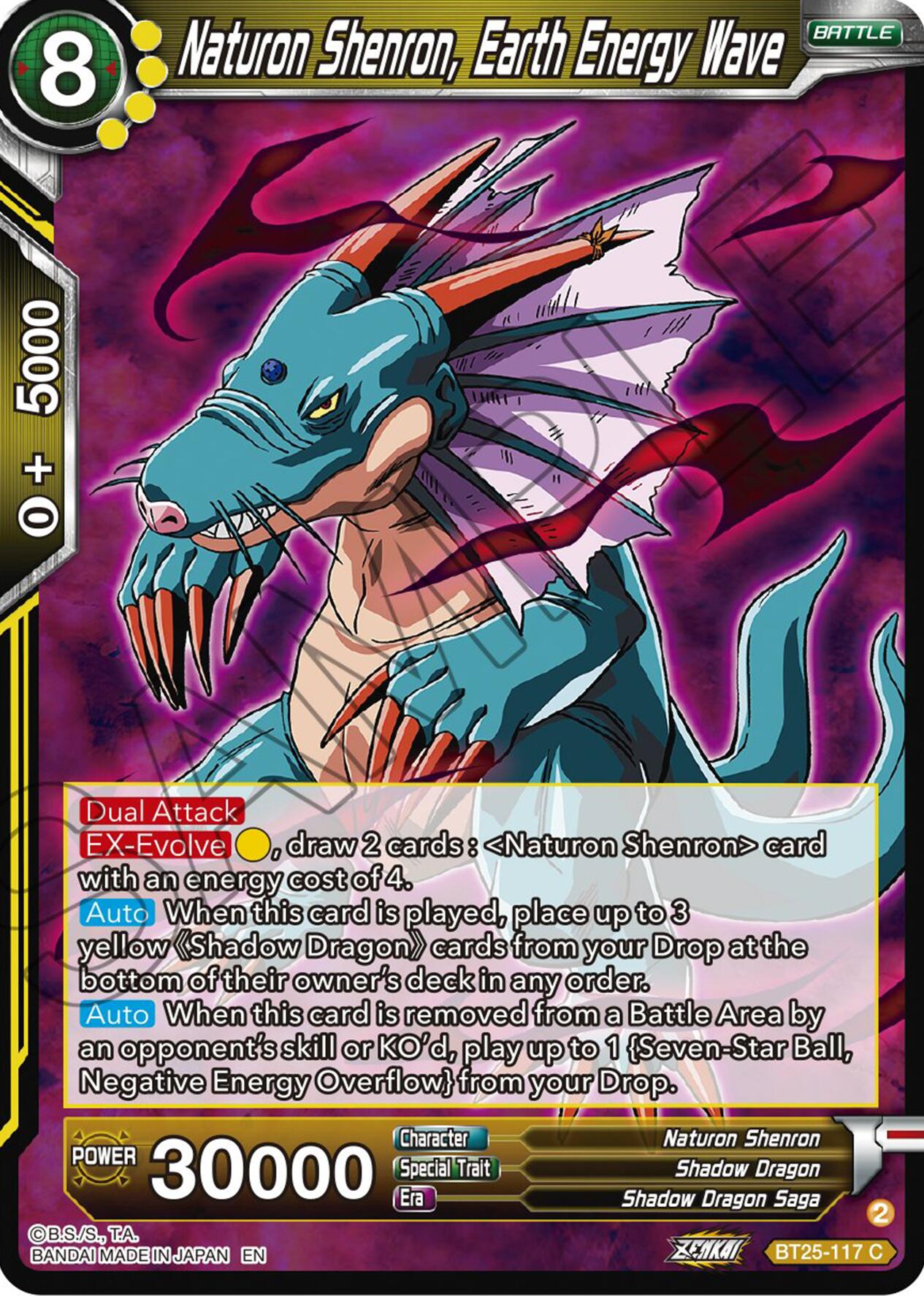 Naturon Shenron, Earth Energy Wave (BT25-117) [Legend of the Dragon Balls] | Pegasus Games WI