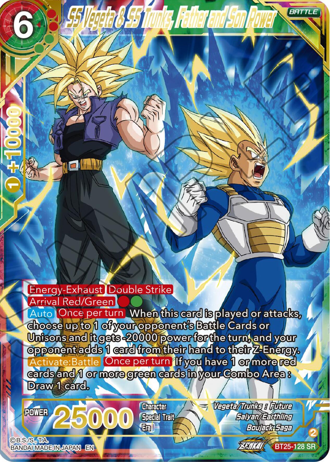 SS Vegeta & SS Trunks, Father and Son Power (BT25-128) [Legend of the Dragon Balls] | Pegasus Games WI