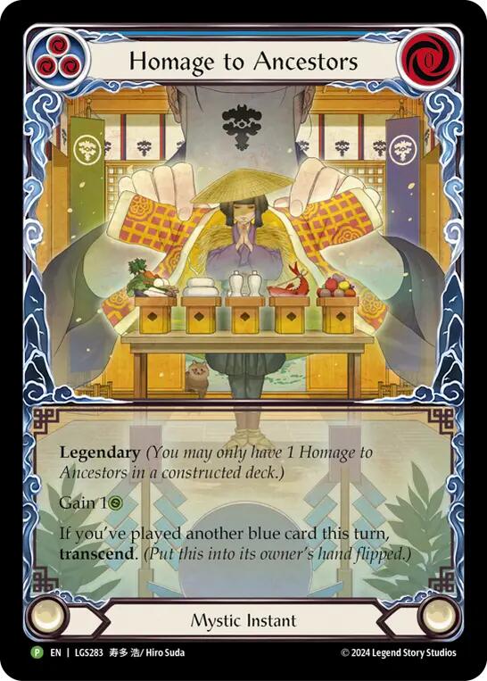 Homage to Ancestors // Inner Chi [LGS283] (Promo)  Rainbow Foil | Pegasus Games WI