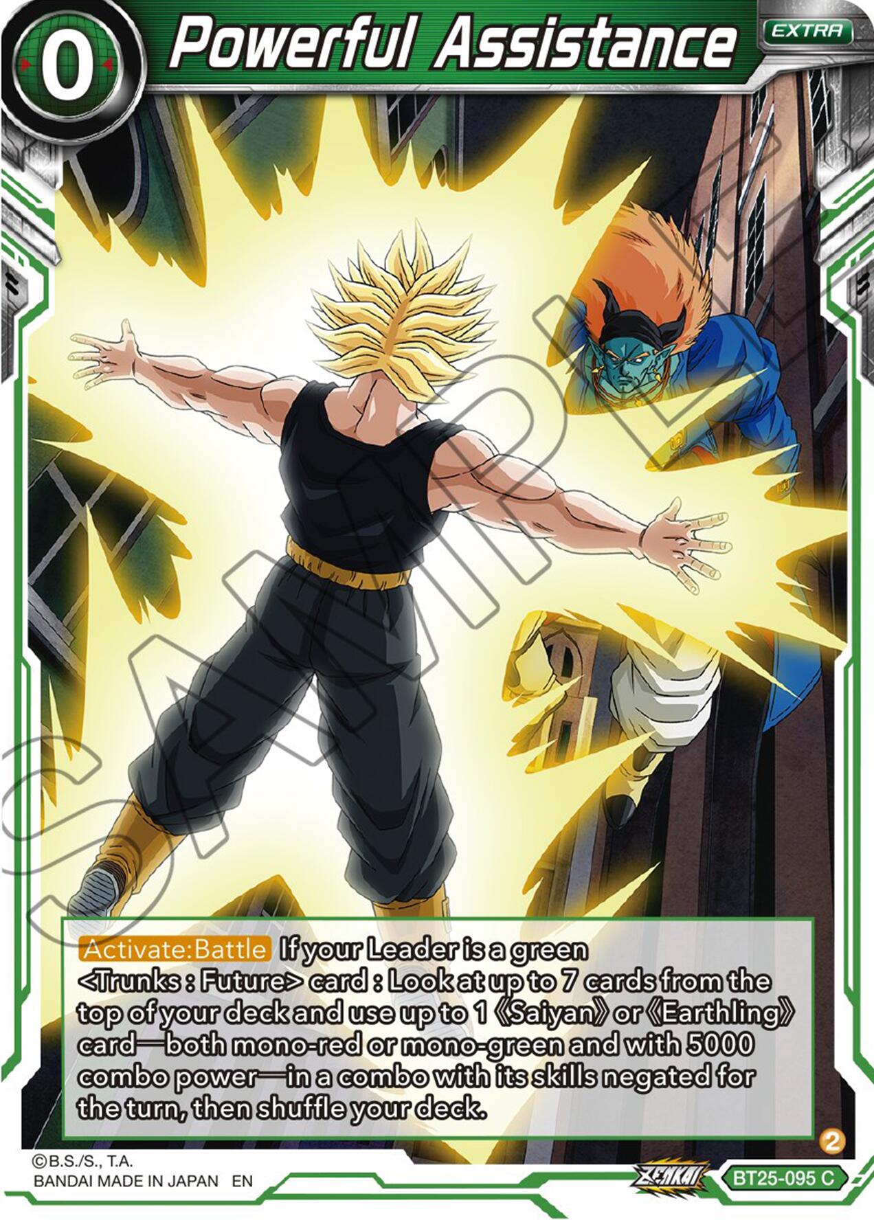 Powerful Assistance (BT25-095) [Legend of the Dragon Balls] | Pegasus Games WI