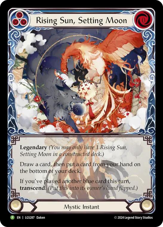 Rising Sun, Setting Moon // Inner Chi [LGS287] (Promo)  Rainbow Foil | Pegasus Games WI