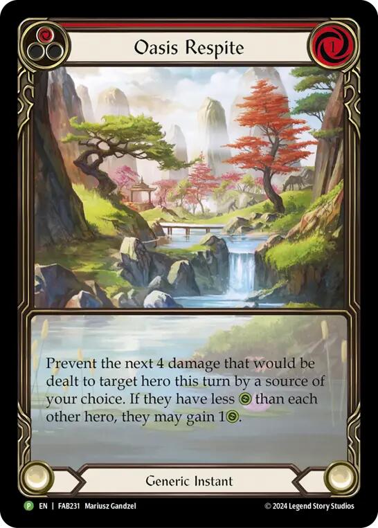 Oasis Respite [UPR221] (Promo)  Rainbow Foil | Pegasus Games WI