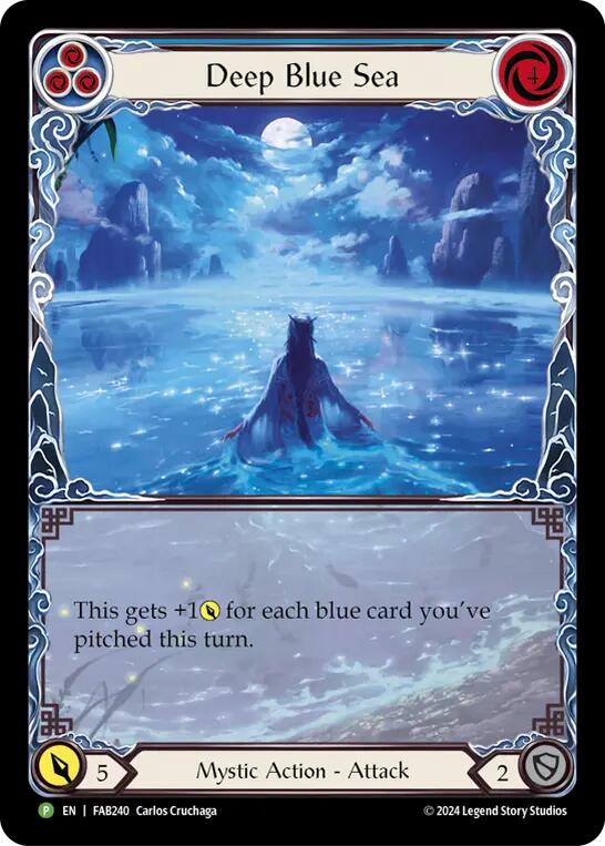 Deep Blue Sea [FAB240] (Promo)  Rainbow Foil | Pegasus Games WI