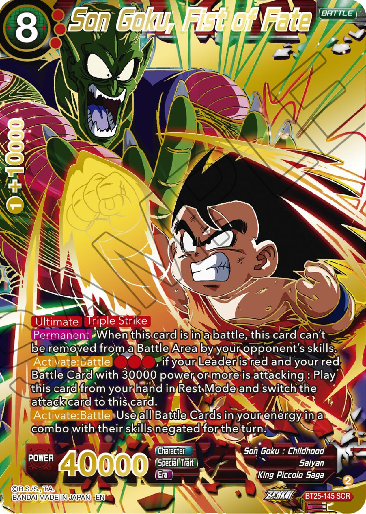 Son Goku, Fist of Fate (BT25-145) [Legend of the Dragon Balls] | Pegasus Games WI