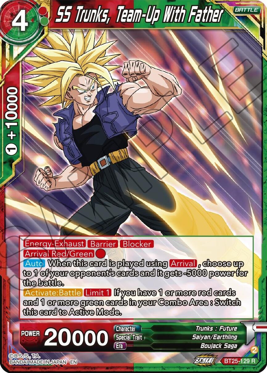 SS Trunks, Team-Up With Father (BT25-129) [Legend of the Dragon Balls] | Pegasus Games WI