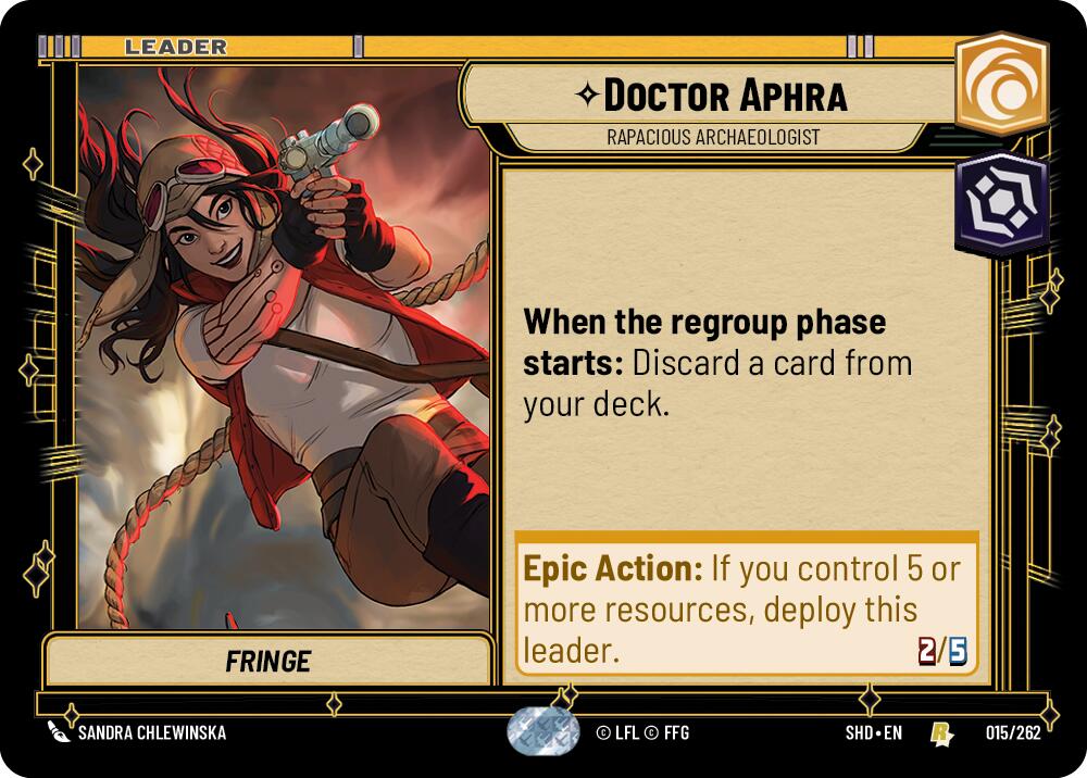 Doctor Aphra - Rapacious Archaeologist (015/262) [Shadows of the Galaxy] | Pegasus Games WI