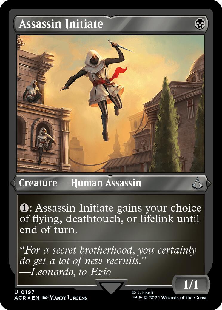 Assassin Initiate (Foil Etched) [Assassin's Creed] | Pegasus Games WI