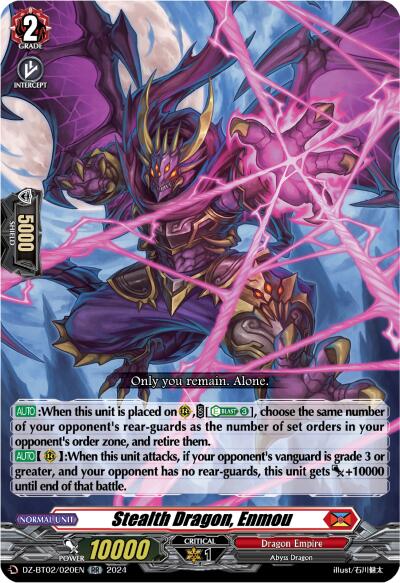Stealth Dragon, Enmou (DZ-BT02/020EN) [Illusionless Strife] | Pegasus Games WI