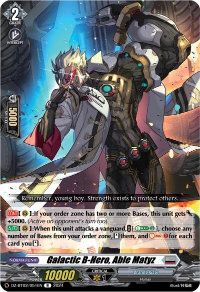 Galactic B-Hero, Able Matyz (DZ-BT02/051EN) [Illusionless Strife] | Pegasus Games WI