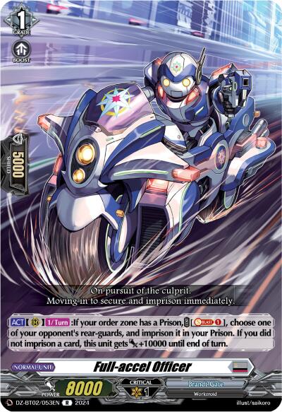 Full-accel Officer (DZ-BT02/053EN) [Illusionless Strife] | Pegasus Games WI