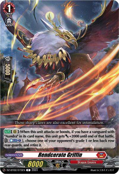 Rendcerate Griffin (DZ-BT02/073EN) [Illusionless Strife] | Pegasus Games WI