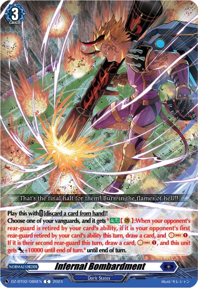 Infernal Bombardment (DZ-BT02/086EN) [Illusionless Strife] | Pegasus Games WI