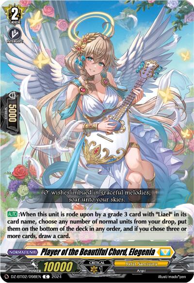 Player of the Beautiful Chord, Elegenia (DZ-BT02/098EN) [Illusionless Strife] | Pegasus Games WI