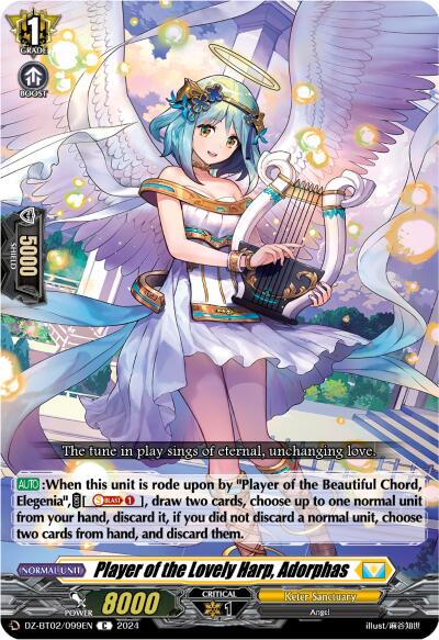 Player of the Lovely Harp, Adorphas (DZ-BT02/099EN) [Illusionless Strife] | Pegasus Games WI