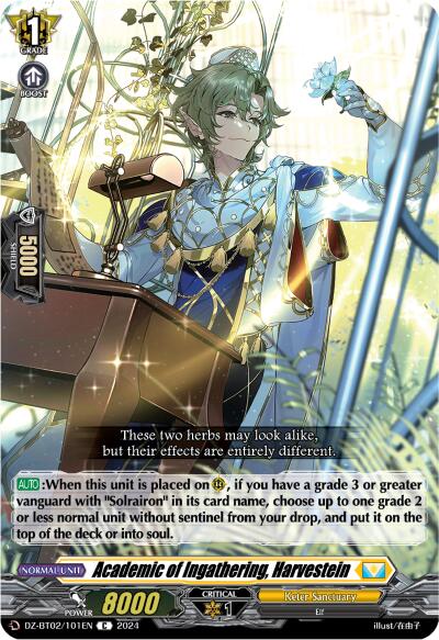 Academic of Ingathering, Harvestein (DZ-BT02/101EN) [Illusionless Strife] | Pegasus Games WI