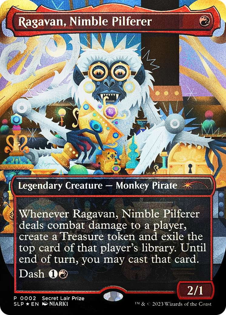 Ragavan, Nimble Pilferer (Borderless) [Secret Lair Showdown] | Pegasus Games WI