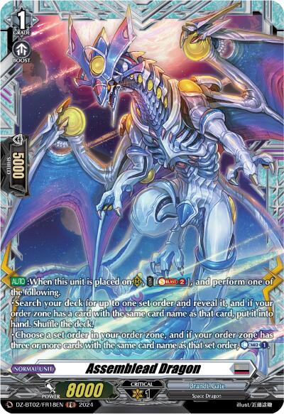 Assemblead Dragon (FR) (DZ-BT02/FR18EN) [Illusionless Strife] | Pegasus Games WI