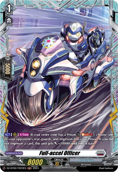 Full-accel Officer (FR) (DZ-BT02/FR23EN) [Illusionless Strife] | Pegasus Games WI