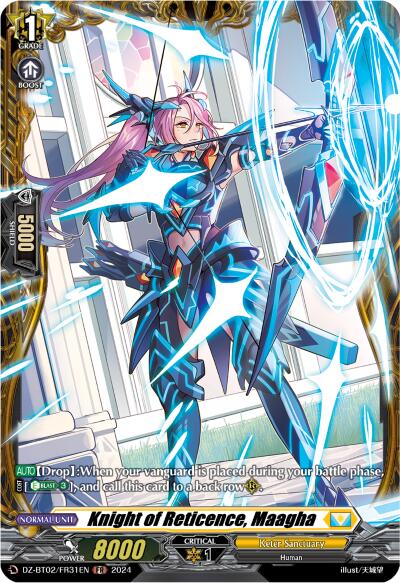 Knight of Reticence, Maagha (FR) (DZ-BT02/FR31EN) [Illusionless Strife] | Pegasus Games WI