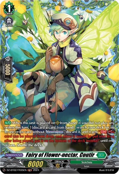 Fairy of Flower-nectar, Coutir (FR) (DZ-BT02/FR35EN) [Illusionless Strife] | Pegasus Games WI